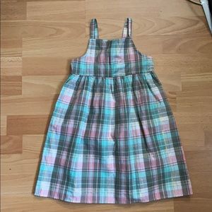 NWT plaid Crazy 8 Plaid sun dress, size 5T